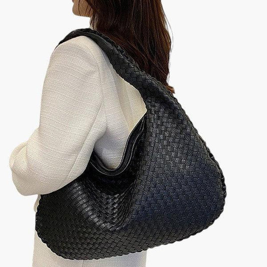 French Woven Handbag – Elegant Versatile Shoulder & Underarm Bag