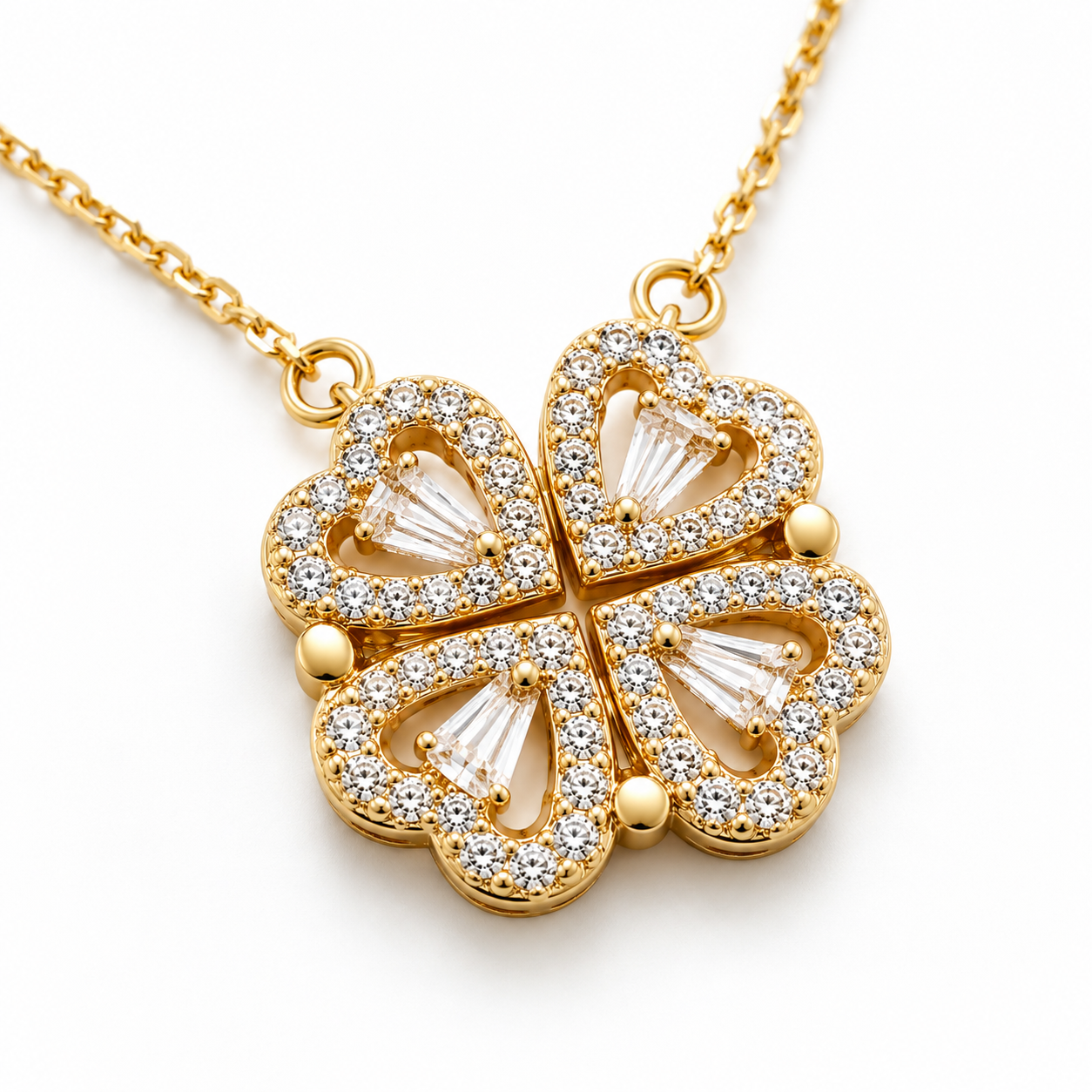 Collar Trébol Corazón