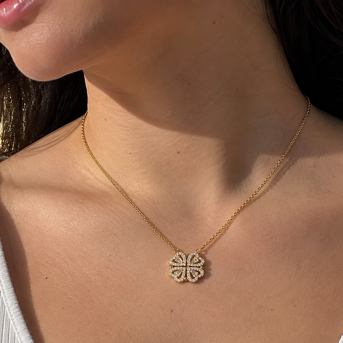 Collar Trébol Corazón