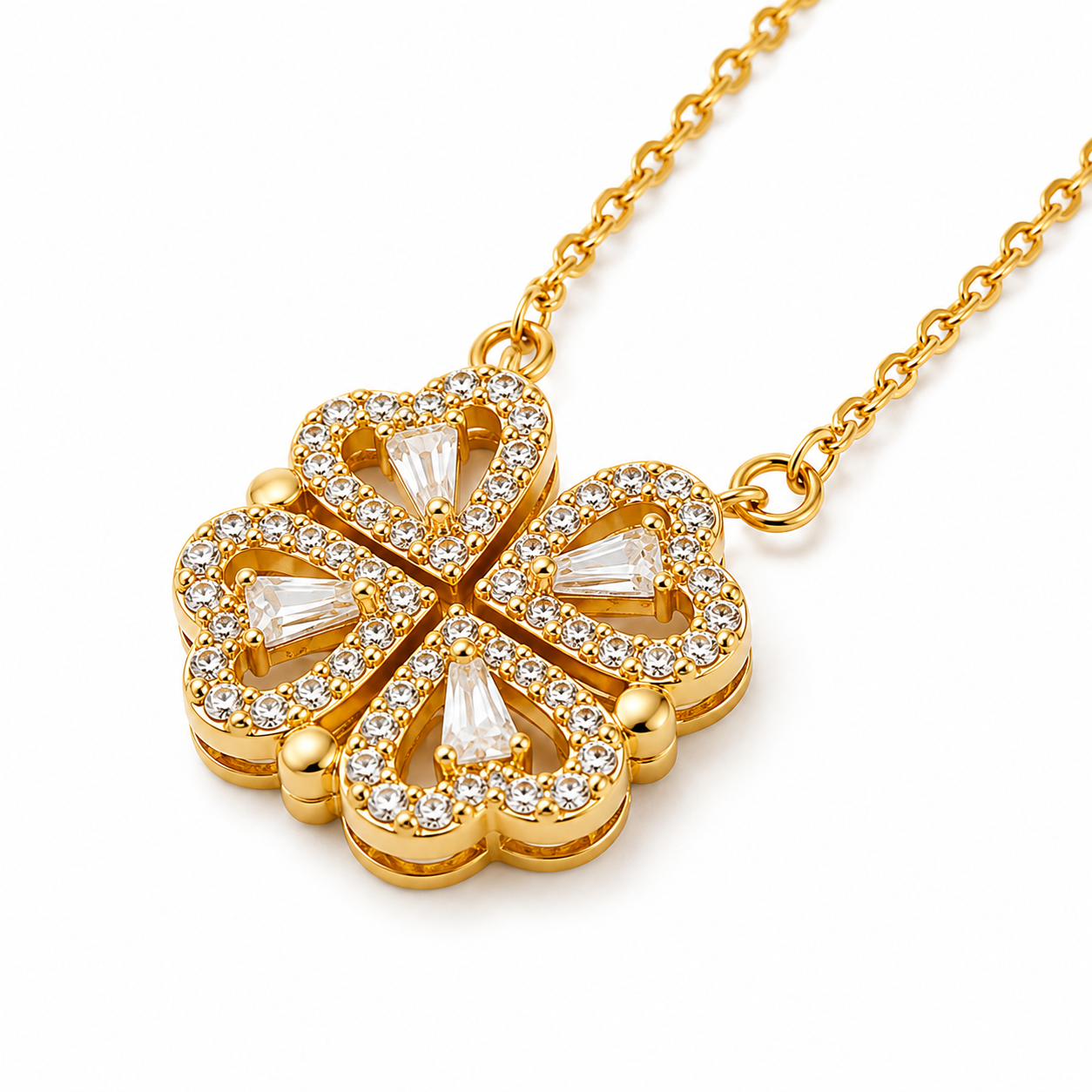 Collar Trébol Corazón