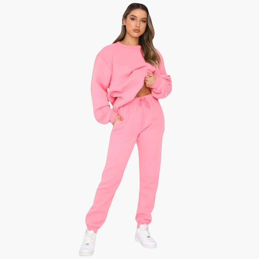 Women’s Autumn/Winter Pullover & Trousers Set – Casual Long Sleeve Sweaters